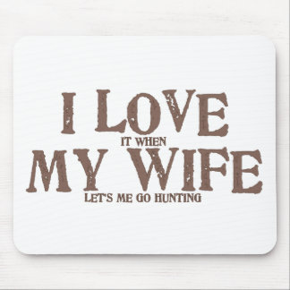 I LIEBE (es, wenn) MEINE EHEFRAU (uns gelassen geh Mousepad