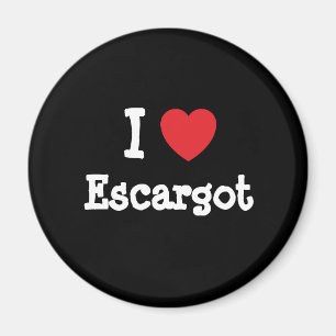 I Liebe Escargot heart T - Shirt Magnet