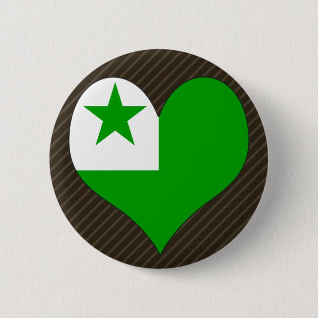 I Liebe-Esperanto Button (Vorderseite)