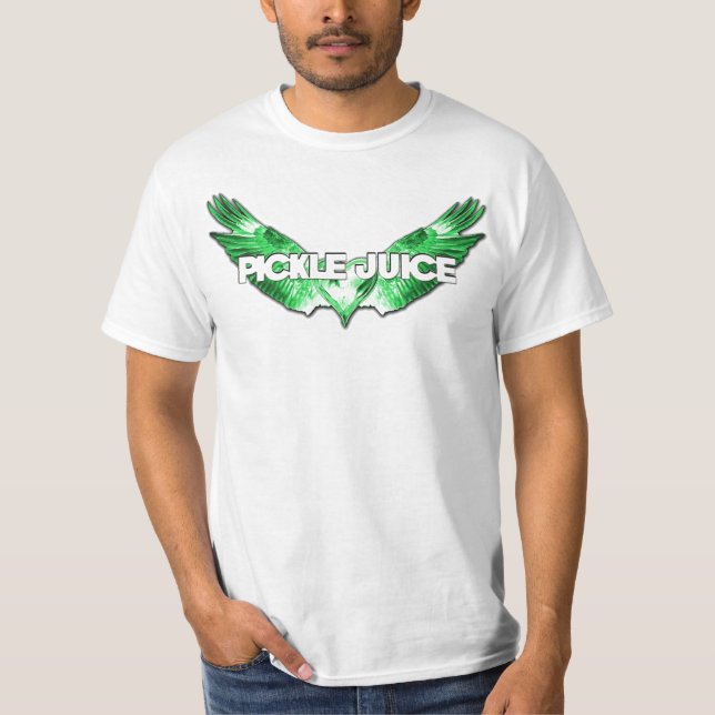 I Liebe-Essiggurken-Saft-Flügel-Herz T-Shirt (Vorderseite)
