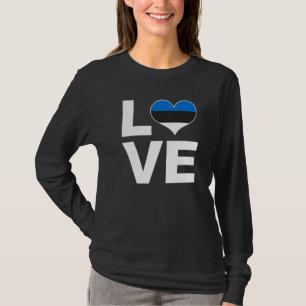 I Liebe Estland Herzenflagge Estland T-Shirt