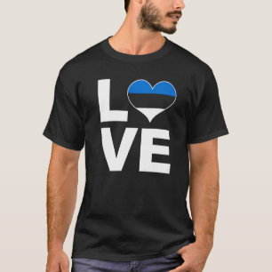 I Liebe Estland Herzenflagge Estland T-Shirt