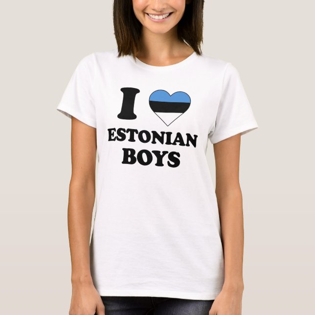 I Liebe Estonian Boys T-Shirt (Vorderseite)