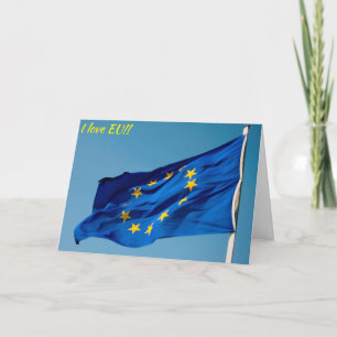 "I Liebe EU" Karte