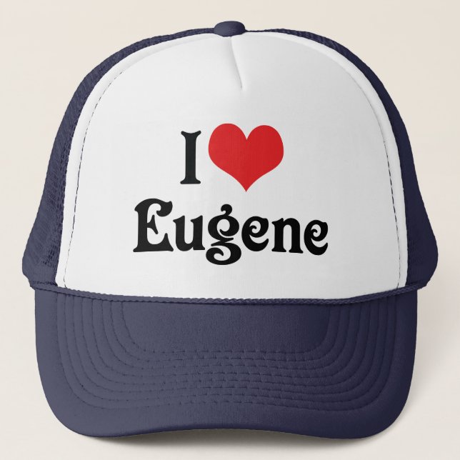 I Liebe Eugene Truckerkappe (Vorderseite)