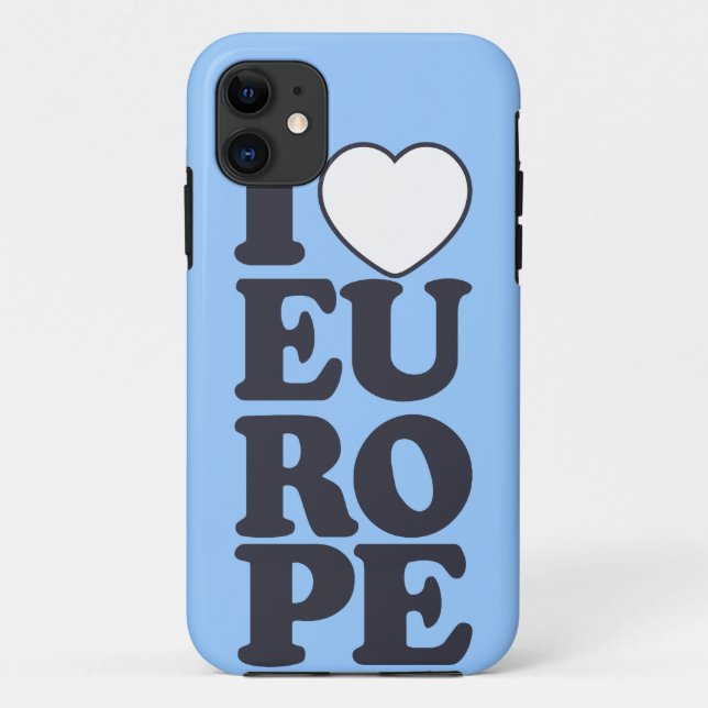 I LIEBE EUROPE Custom iPhone Case-Partner Case-Mate iPhone Hülle (Rückseite)