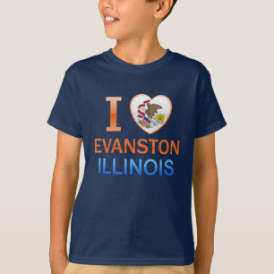 I Liebe Evanston, IL T-Shirt