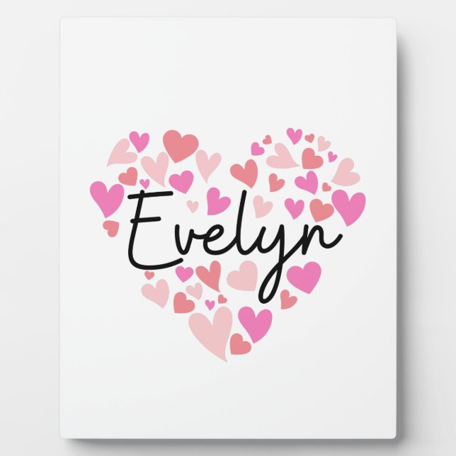 I Liebe Evelyn Fotoplatte (Vorderseite)