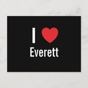 I Liebe Everett Postkarte