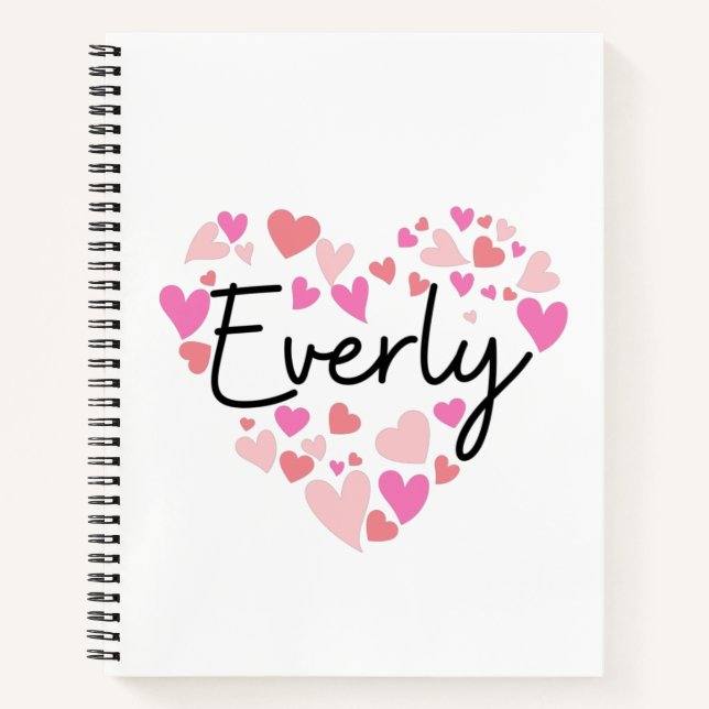 I Liebe Everly ] Notizbuch (Vorderseite)