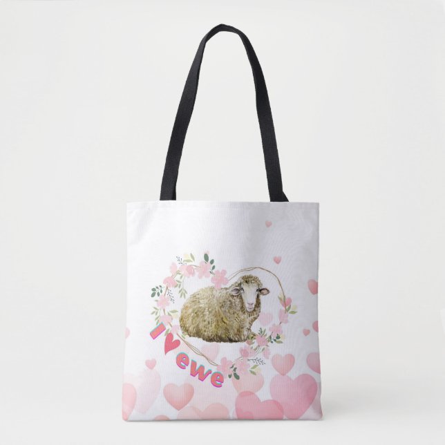 I Liebe Ewe Tasche (Vorderseite)