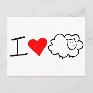 I Liebe ewe (you) Postcard Postkarte