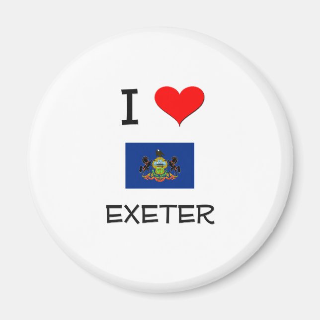 I Liebe Exeter Pennsylvania Magnet (Vorne)