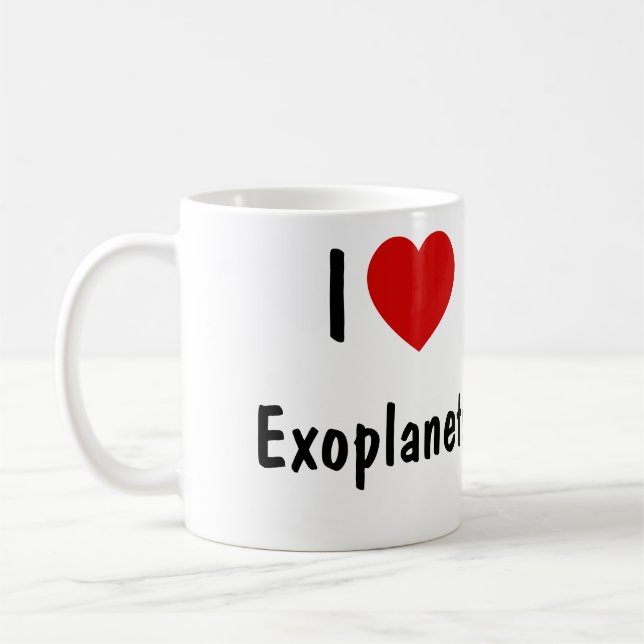 I Liebe Exoplanten Kaffeetasse (Links)