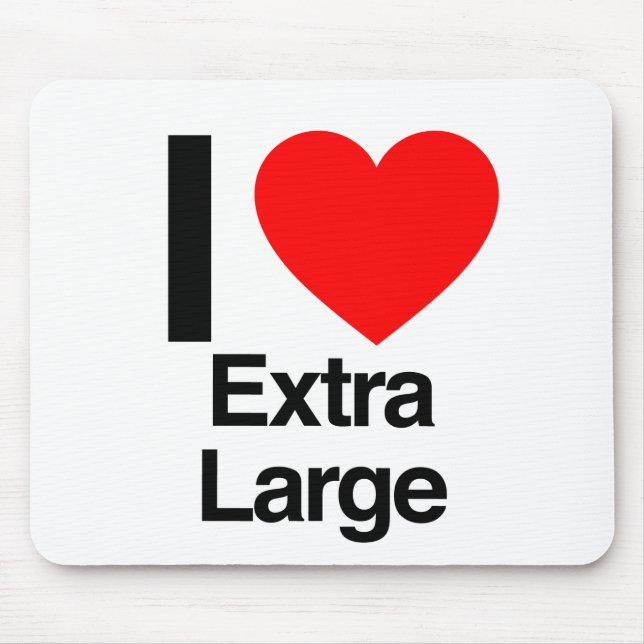 i Liebe extra groß Mousepad (Vorne)