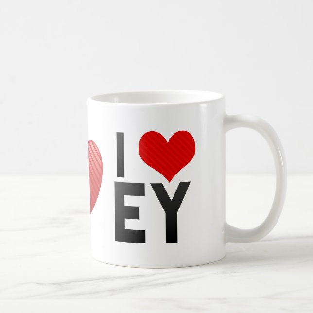 I Liebe EY Kaffeetasse (Rechts)