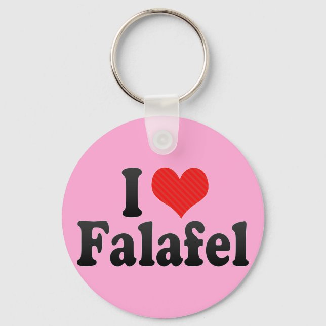 I Liebe Falafel Schlüsselanhänger (Vorderseite)
