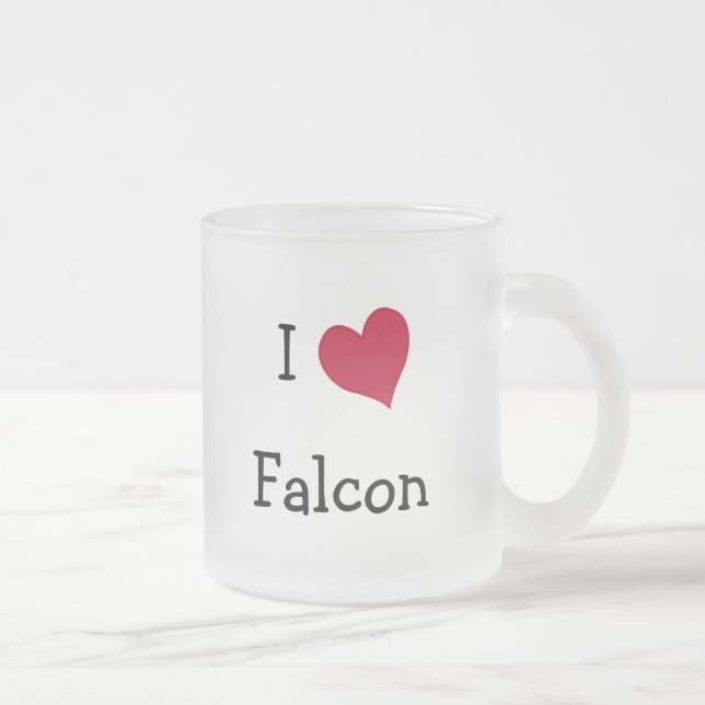 I Liebe Falcon Mattglastasse (Rechts)
