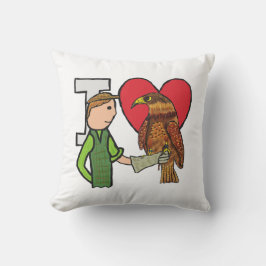 I Liebe Falconry Kissen