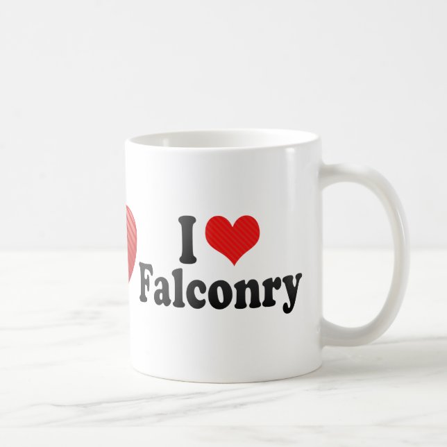 I Liebe-Falknerei Kaffeetasse (Rechts)