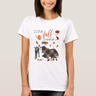 I Liebe Fall für Kuh Heifer Liebhaber T-Shirt
