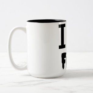 I Liebe Fall Zweifarbige Tasse