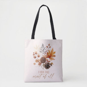 I Liebe fällt am meisten - Blätter Tasche
