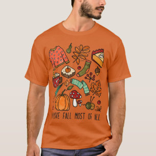I Liebe fällt am meisten Fall Lover Design T-Shirt