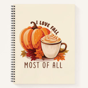 I Liebe fällt am meisten - Latte & Herbst Vibes Notizbuch