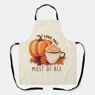 I Liebe fällt am meisten - Latte & Herbst Vibes Schürze