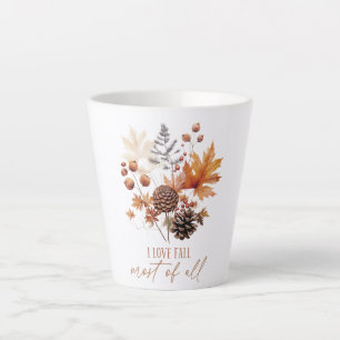 I Liebe fällt die meisten Blätter Milchtasse