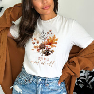 I Liebe fällt die meisten Blume T-Shirt