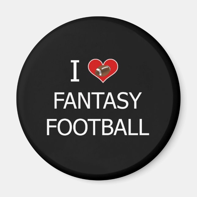 I Liebe Fantasy Football Magnet (Vorne)