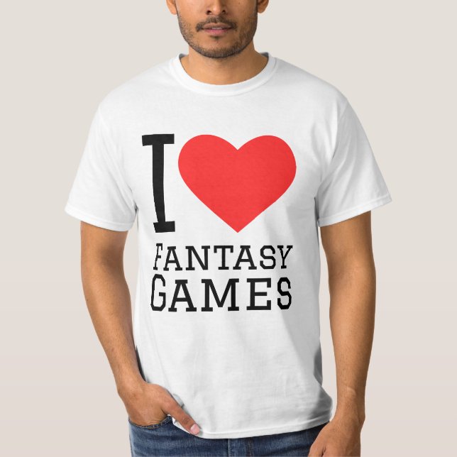 I Liebe Fantasy Games T-Shirt (Vorderseite)