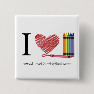 I Liebe-färbenknopf Button