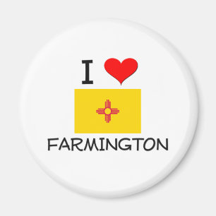 I Liebe Farmington New-Mexiko Magnet