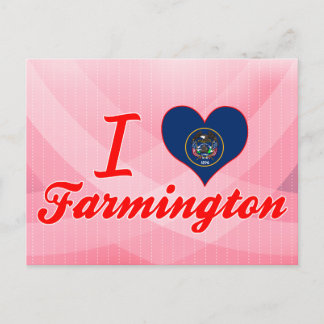 I Liebe Farmington, Utah Postkarte