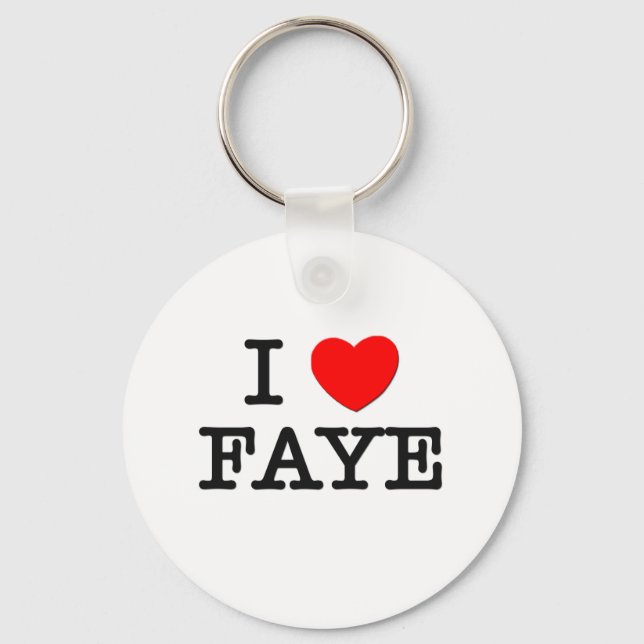 I Liebe Faye Schlüsselanhänger (Vorderseite)