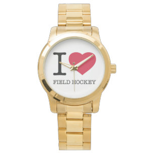 I LIEBE FELD HOCKEY ARMBANDUHR