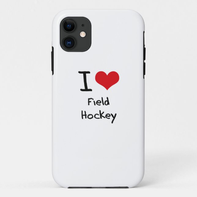 I Liebe-Feld-Hockey Case-Mate iPhone Hülle (Rückseite)