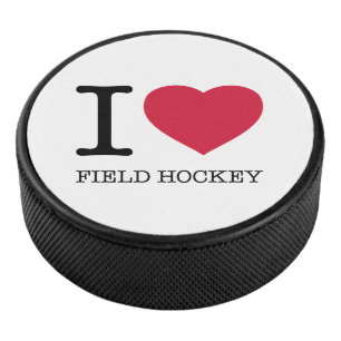 I LIEBE FELD HOCKEY EISHOCKEY PUCK
