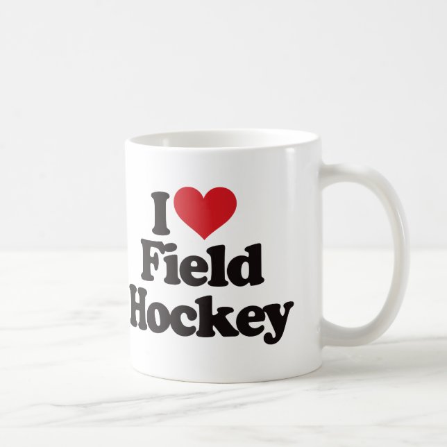 I Liebe-Feld-Hockey Kaffeetasse (Rechts)
