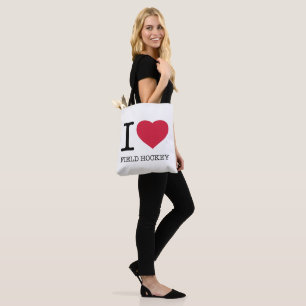 I LIEBE FELD HOCKEY TASCHE