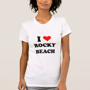 I Liebe-felsiger Strand Rhode Island T-Shirt