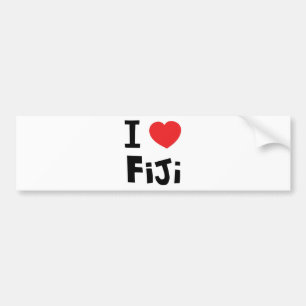 I Liebe Fidschi Autoaufkleber