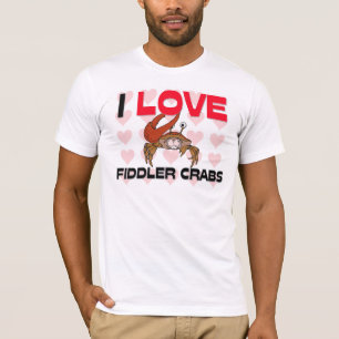 I Liebe-Fiedler-Krabben T-Shirt