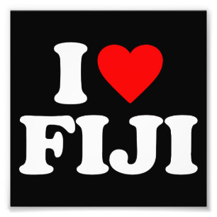 I LIEBE FIJI FOTODRUCK