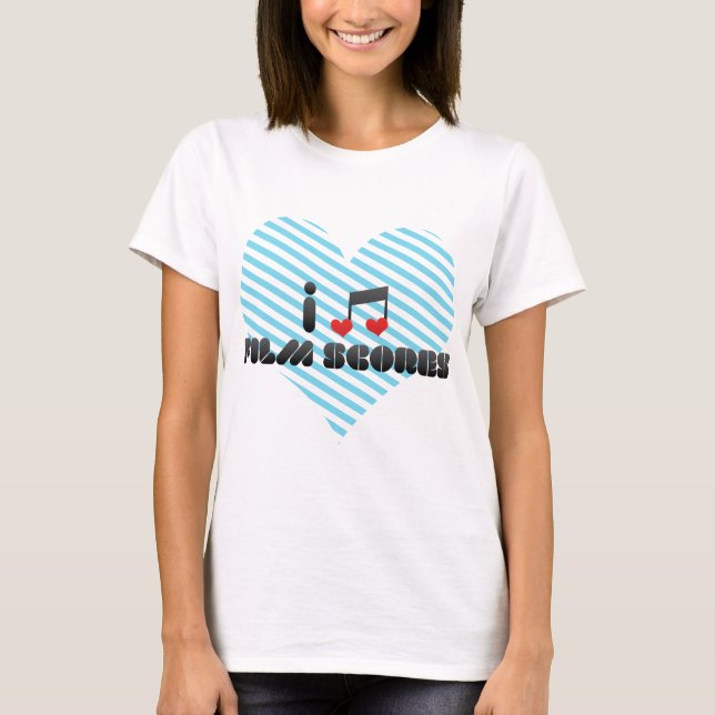 I Liebe-Film-Kerben T-Shirt (Vorderseite)