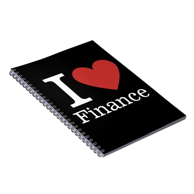 I ❤️ Liebe Finance - Finance Dept. - Spirituosen Notizblock (Rechte Seite)