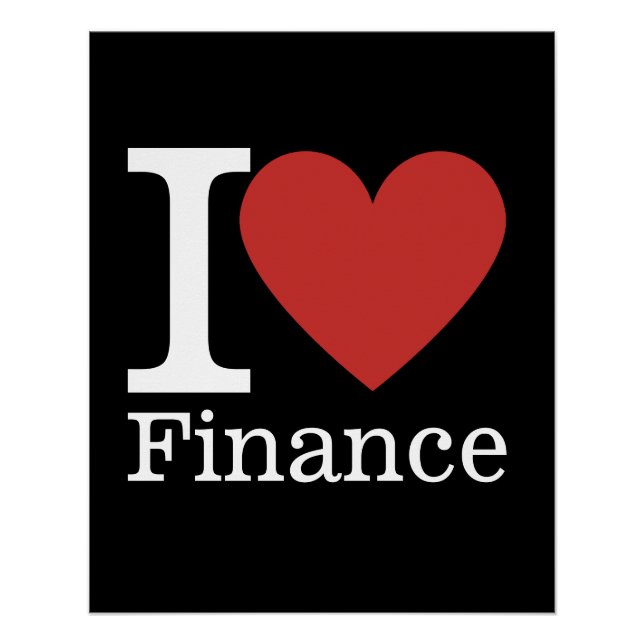 I ❤️ Liebe Finanzen - Finanzabteilung - Poster (Vorderseite)
